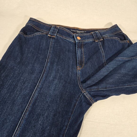 Chico's Dark Blue Flare Jeans - Picture 7 of 16